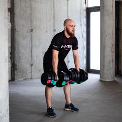 HMS Jednoruční, nakládací činky SG40, 42 kg