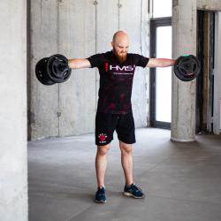 HMS Jednoruční, nakládací činky SG40, 42 kg