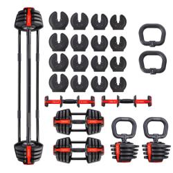 HMS Jednoruční / obouruční variabilní činka SGR18 PRO SET 3v1 40 kg HMS Jednoruční / obouruční variabilní činka SGR18 PRO SET 3v1 40 kg