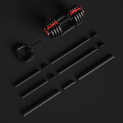 HMS Jednoruční / obouruční variabilní činka SGR18 PRO SET 3v1 40 kg