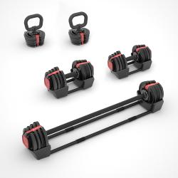 HMS Jednoruční / obouruční variabilní činka SGR18 PRO SET 3v1 40 kg