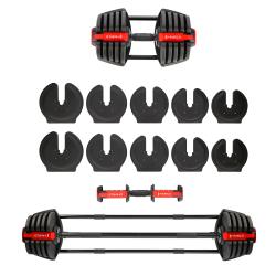 HMS Jednoruční / obouruční variabilní činka SGR40 PRO SET 2v1 40 kg
