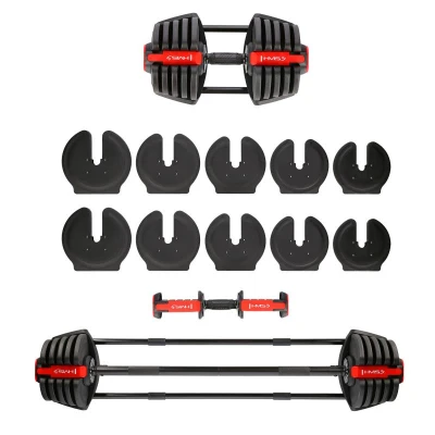 HMS Jednoruční / obouruční variabilní činka SGR40 PRO SET 2v1 40 kg HMS Jednoruční / obouruční variabilní činka SGR40 PRO SET 2v1 40 kg