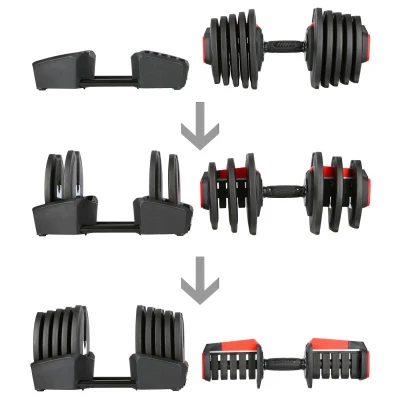 HMS Jednoručný / obojručný variabilný činka SGR40 PRO SET 2v1 40 kg