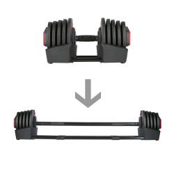 HMS Jednoruční / obouruční variabilní činka SGR40 PRO SET 2v1 40 kg