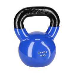 HMS Kettlebell pokrytý vinylem KN 10 kg, modrý