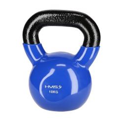 HMS Kettlebell pokrytý vinylem KN 10 kg, modrý