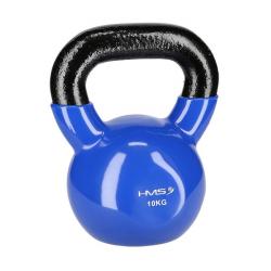 HMS Kettlebell pokrytý vinylem KN 10 kg, modrý