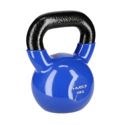 HMS Kettlebell pokrytý vinylem KN 10 kg, modrý