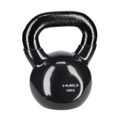 HMS Kettlebell pokrytý vinylem KNV10 10 kg, černý