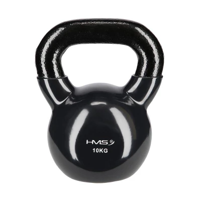 HMS Kettlebell pokrytý vinylem KNV10 10 kg, černý HMS Kettlebell pokrytý vinylem KNV10 10 kg, černý