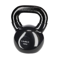 HMS Kettlebell pokrytý vinylom KNV10 10 kg, čierny