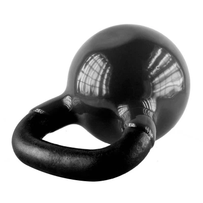 HMS Kettlebell pokrytý vinylem KNV16 16 kg, černý