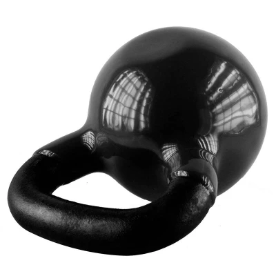 HMS Kettlebell pokrytý vinylem KNV28 28 kg, černý