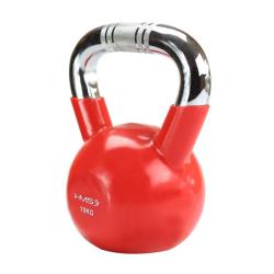 HMS Kettlebell s chromovaným úchopem KTC 10 kg červený