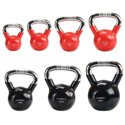 HMS Kettlebell s chromovaným úchopem KTC 12 kg černý