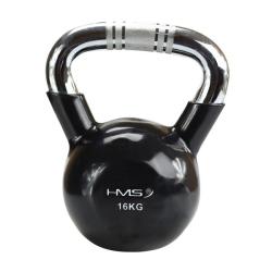 HMS Kettlebell s chrómovaným úchopom KTC 16 kg čierny HMS Kettlebell s chrómovaným úchopom KTC 16 kg čierny
