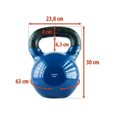 HMS KN 32 KG KETTLEBELL POKRYTÝ VINYLEM (VÝPRODEJ)