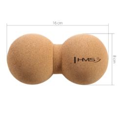 HMS Korkový dvojitý masážní míč BLW02 - Lacrosse Ball