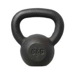 HMS Liatinový kettlebell KZG06 6 kg, čierny HMS Liatinový kettlebell KZG06 6 kg, čierny