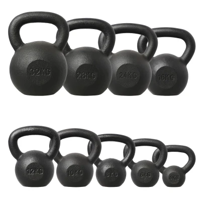 HMS Litinový kettlebell KZG28 28 kg, černý