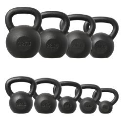 HMS Liatinový kettlebell KZG32 32 kg, čierny