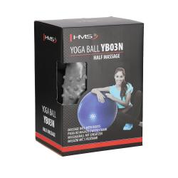 HMS Masážny gymnastický loptu YB03N 55 cm fialový