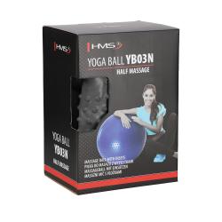 HMS Masážní gymnastický míč YB03N 65 cm šedý