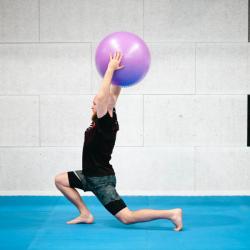 HMS Masážní gymnastický míč YB03N 75 cm černý