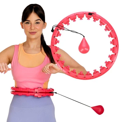 HMS Masážní hula hoop Home FH01 se závažím červená