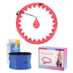 HMS Masážní hula hoop Home FH01 se závažím červená