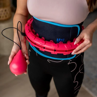 HMS Masážní hula hoop Home FH01 se závažím červená