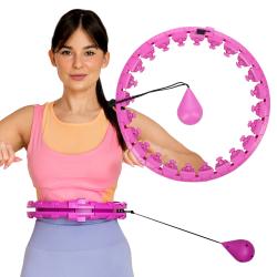 HMS Masážny hula hoop Home FH01 so závažím fialová