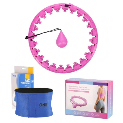 HMS Masážní hula hoop Home FH01 se závažím fialová