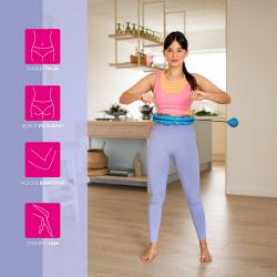 HMS Masážní hula hoop Home FH01 se závažím modrá