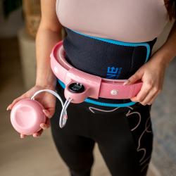 HMS Masážny hula hoop Home FH02 so závažím a počítadlom ružová