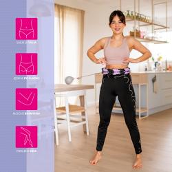 HMS Masážny hula hoop Home FH03 so závažím a počítadlom fialovo-čierna