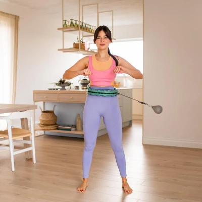 HMS Masážní hula hoop Home FH03 se závažím a počítadlem zelená