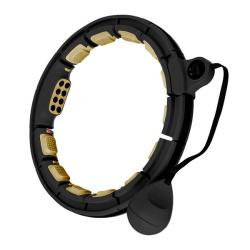 HMS Masážní hula hoop HHM13 se závažím, magnety a počítadlem černá