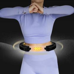 HMS Masážní hula hoop HHM13 se závažím, magnety a počítadlem černá