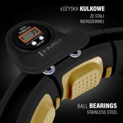 HMS Masážní hula hoop HHM13 se závažím, magnety a počítadlem černá