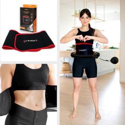 HMS Masážní hula hoop HHM13 se závažím, magnety a počítadlem černá