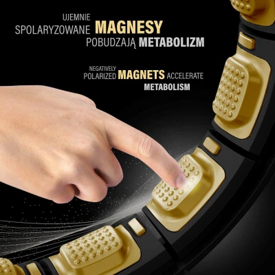 HMS Masážní hula hoop HHM13 se závažím, magnety a počítadlem černá