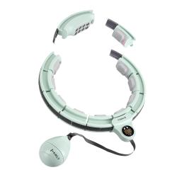 HMS Masážní hula hoop HHM13 se závažím, magnety a počítadlem zelená