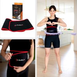HMS Masážny hula hoop HHM14 so závažím a počítadlom fialová