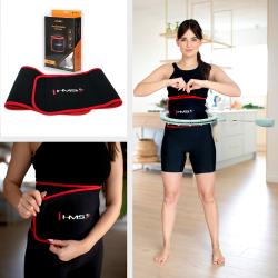 HMS Masážny hula hoop HHM14 so závažím a počítadlom zelená