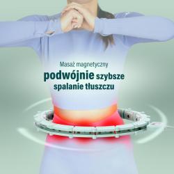 HMS Masážny hula hoop HHM14 so závažím a počítadlom zelená