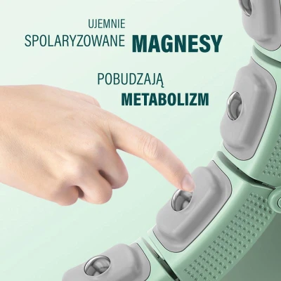 HMS Masážní hula hoop HHM14 se závažím a počítadlem zelená