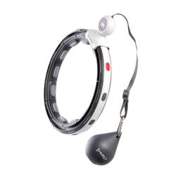 HMS Masážní hula hoop HHM15 se závažím, magnety a počítadlem černá