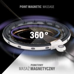 HMS Masážní hula hoop HHM15 se závažím, magnety a počítadlem černá